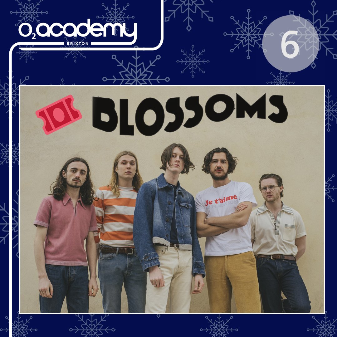 O2AcademyBrix's tweet photo. 🎁 #MerryBrixmas18 DAY 6 🎁
RT &amp; Follow to win a pair of tickets to @BlossomsBand SOLD OUT show here on 13th December (with @samfendermusic &amp; @FuzzySunBand as well!!) 
Ends 12pm 7/12, t&amp;c's: https://t.co/YA3whzVnQC https://t.co/iwyQEgptd7