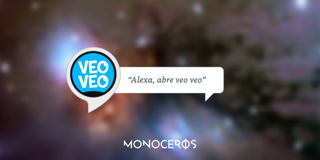 monoceros_xyz's tweet photo. "Alexa, abre veo veo" 👁️💬 Nuestro primer juego en español ya está disponible para #AmazonAlexa, actívalo aquí👇 https://t.co/pRBTuL5kWu  
#AlexaSkill #VoiceGame #AlexaDevs #VoiceFirst https://t.co/n8FBz4QxSD