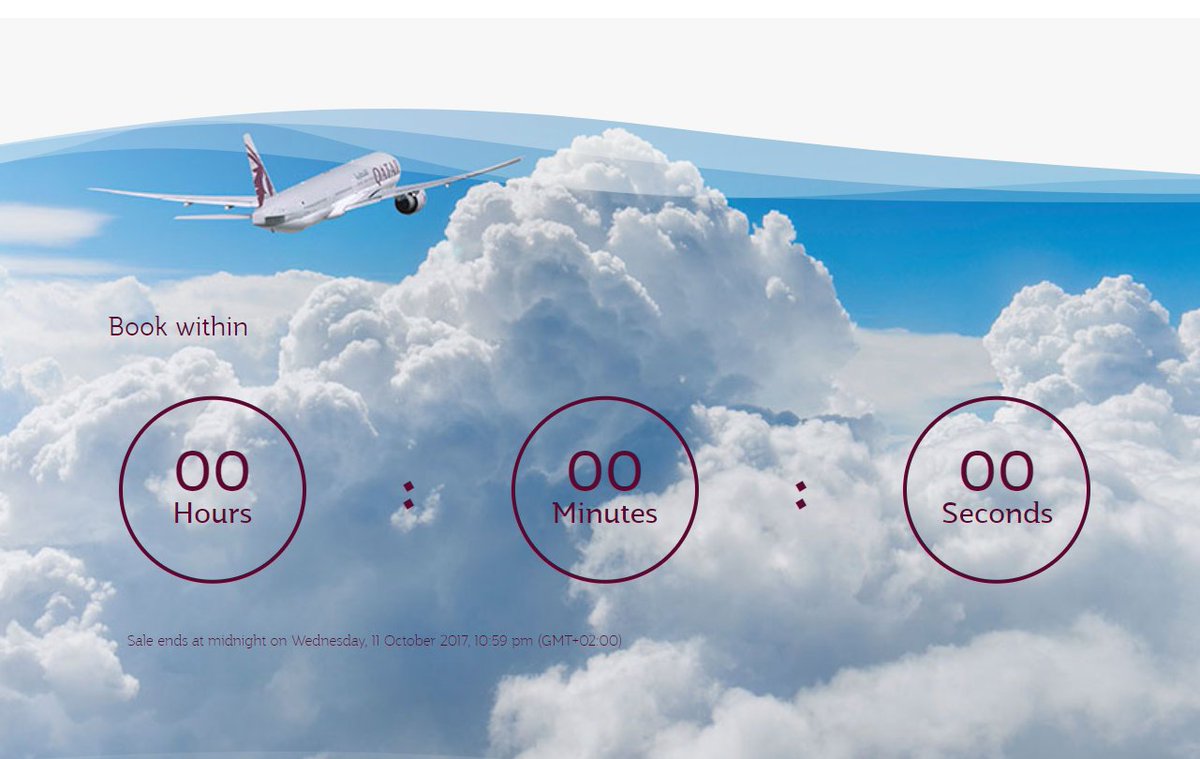 NiyaParvanova's tweet photo. @qatarairways I am quite disappointed that you keep the following Landing Page live when the offer has ended, A YEAR AGO ! :( https://t.co/jZTnUAlCst https://t.co/Jvhy5zg5wm