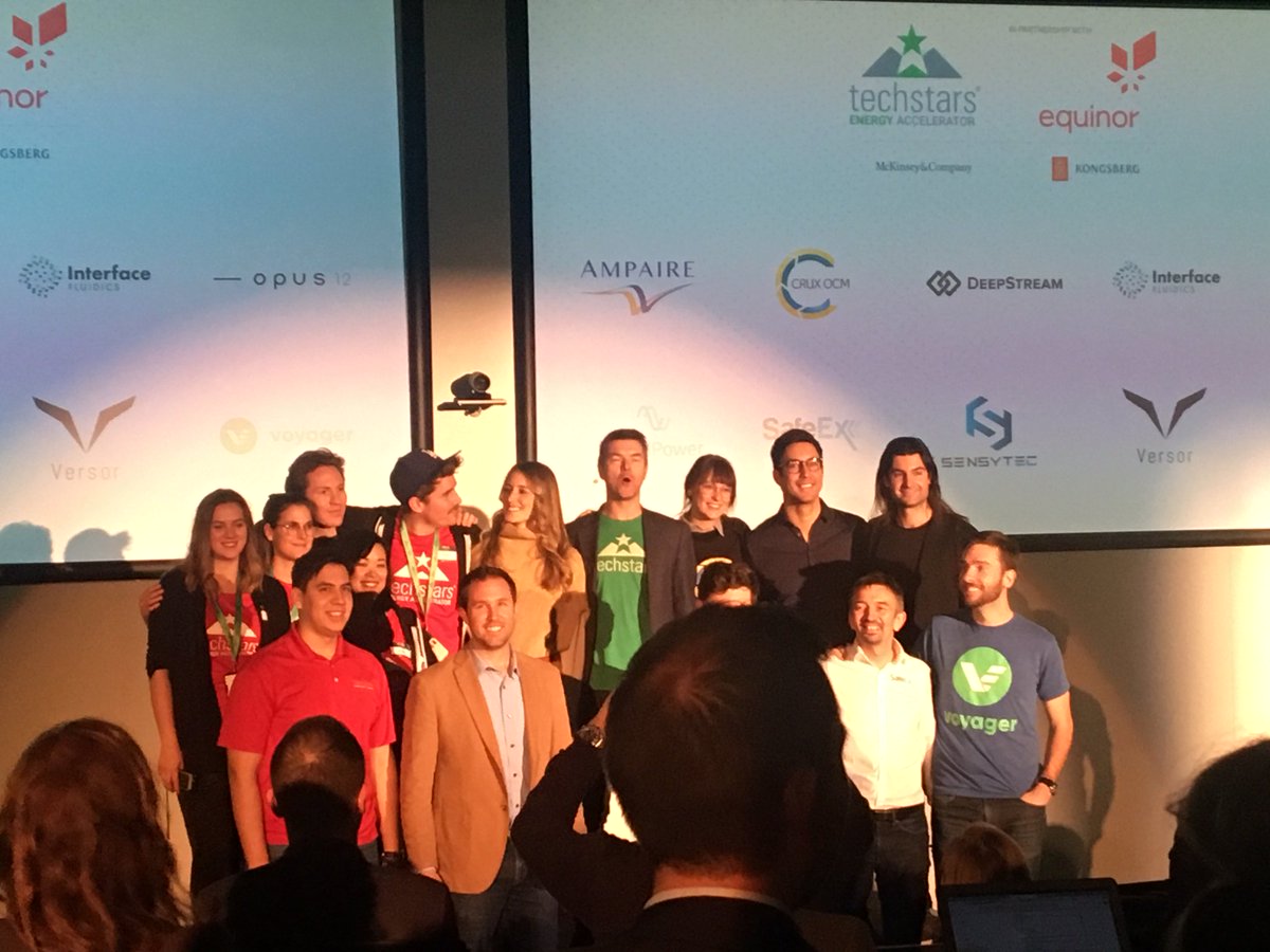 Congrats to the 10 #techstarsenergy companies with #TSDemoday and completion of 3 months intensive work with <a href="/Equinor/">Equinor</a>, <a href="/kongsbergasa/">KONGSBERG</a> and <a href="/McKinsey/">McKinsey & Company</a> in #SubseaValley. Looking forward to welcome many of you back in January. #energytechnology #energycapital #givefirst