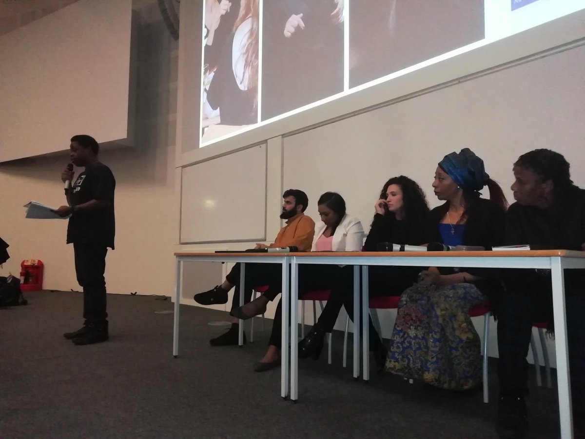 RECLAIMproject's tweet photo. Last Thursday our pal Terry of @educating_all hosted 'The Resurgence of Black Activism' over at @OfficialUoM. A super event feat. debate, panel discussions &amp; a screening of @MapBlack short film 👊 A huge thanks to everyone involved &amp; everyone who attended. https://t.co/hGh2UBs35m