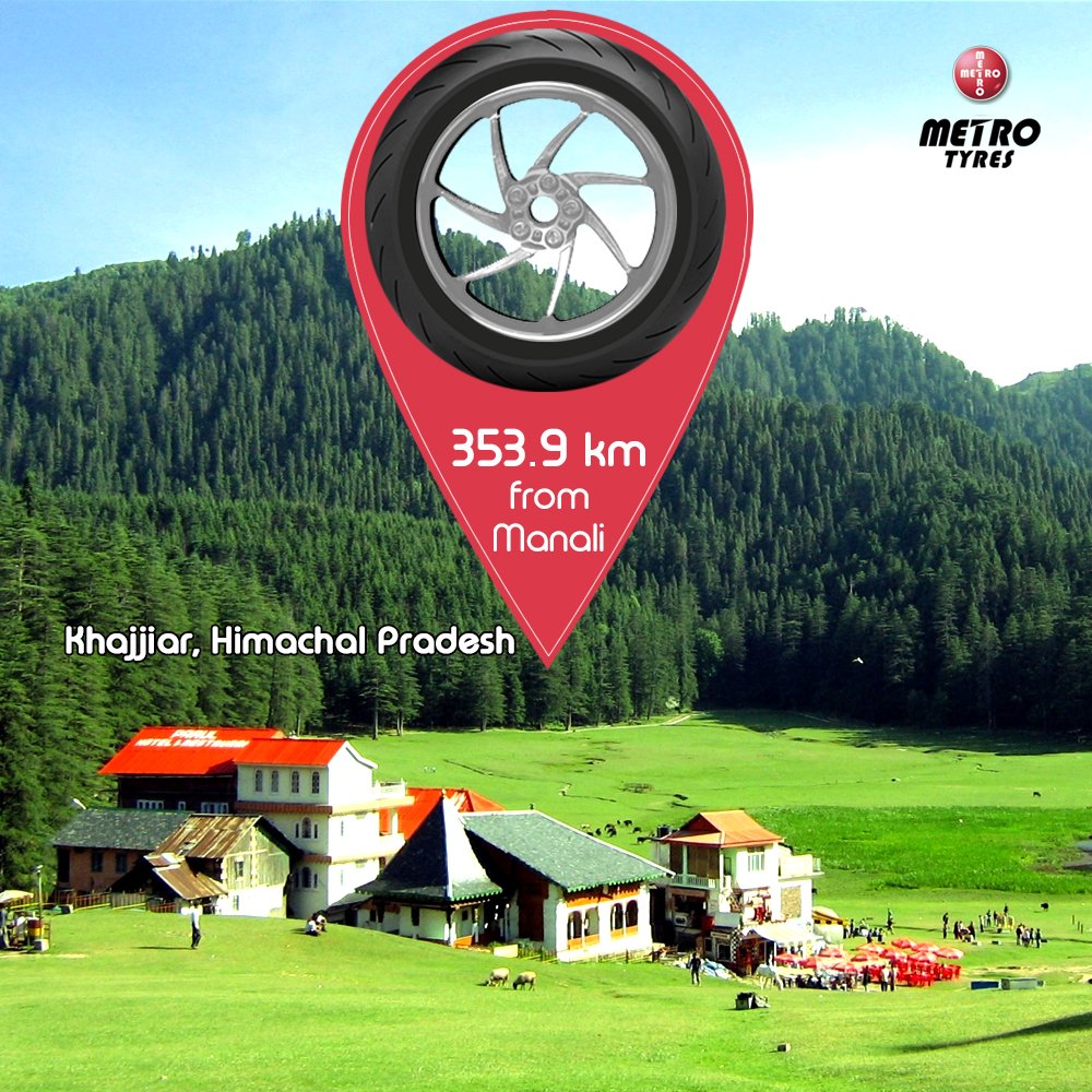 MetroTyresIndia's tweet photo. Khajjiar is an unexplored beauty. The offbeat town in Himachal Pradesh is known as “Mini Switzerland of India”. #TravelWithMetro .#MetroTyres https://t.co/FxQ6nMUf9n