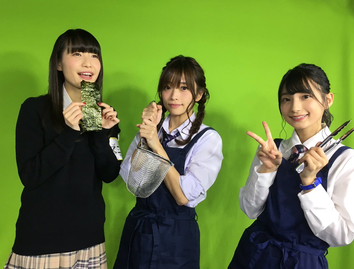 本日も秋マスご視聴ありがとうございました！ 収録後に3人で、はい