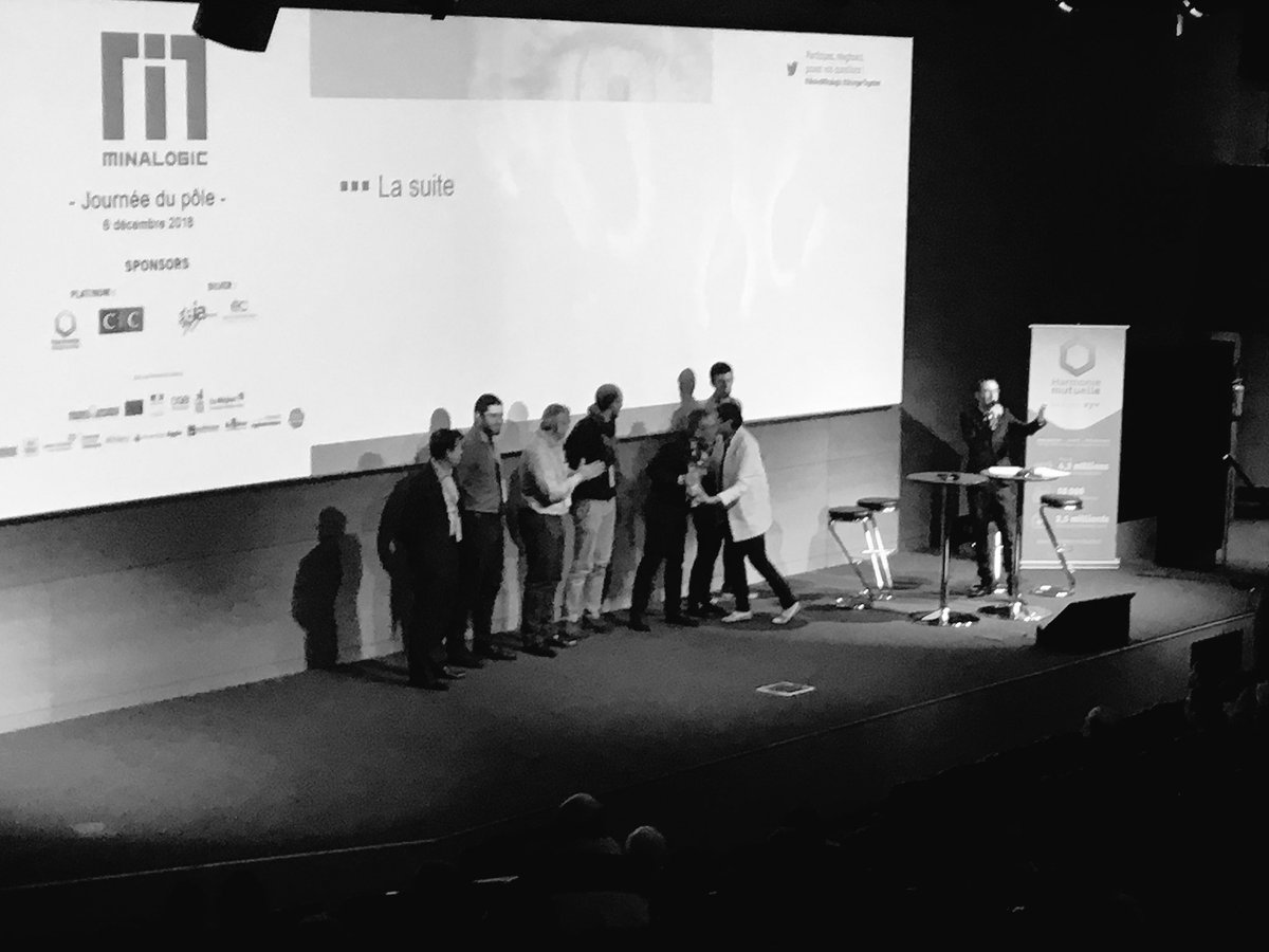 FabienSOLER's tweet image. On finit avec du « fun » en offrant un cadeau aux Nicolas du pôle @Minalogic #SaintNicolas #WeAreMinalogic @imaginove