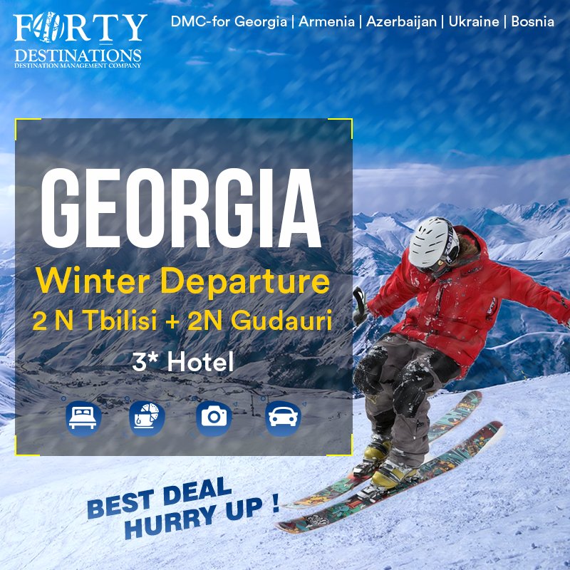 FortyTravels's tweet photo. #FortyDestinations #traveler #agents
Forty Destinations - Experts @ Low Cost.
Call us now at 0559966554 and start selling.
#vacation #tourism #blogger #worldtravler #georgia  #wintervacation 
https://t.co/dRAIIWo70U https://t.co/JLV8hG2Zar