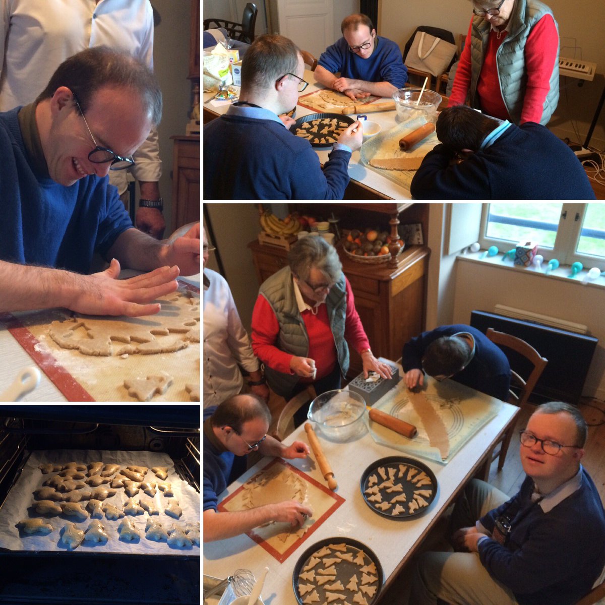 🎄A l’approche des fêtes, toute la coloc s’active à confectionner des délicieux gâteaux de Noël. Merci à tous les bénévoles et amis Diadème de permettre tous ces moments d’échanges dans la joie, l’amitié et le partage. #Diademe #Dinard #Noël #handicap #solidarité
