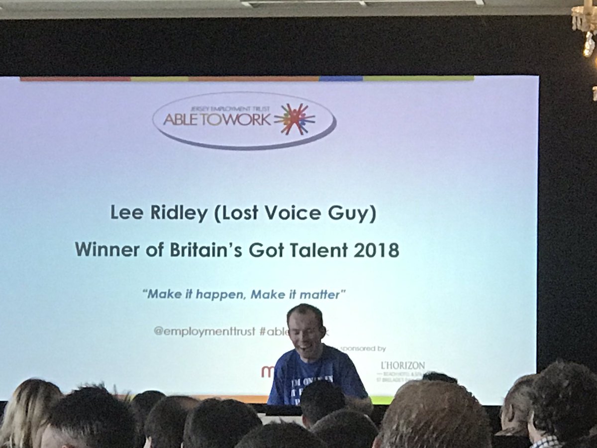 Inspiring listening to <a href="/LostVoiceGuy/">Lost Voice Guy</a> at our #abletowork conference.  A huge thank you for coming over to talk to us in Jersey