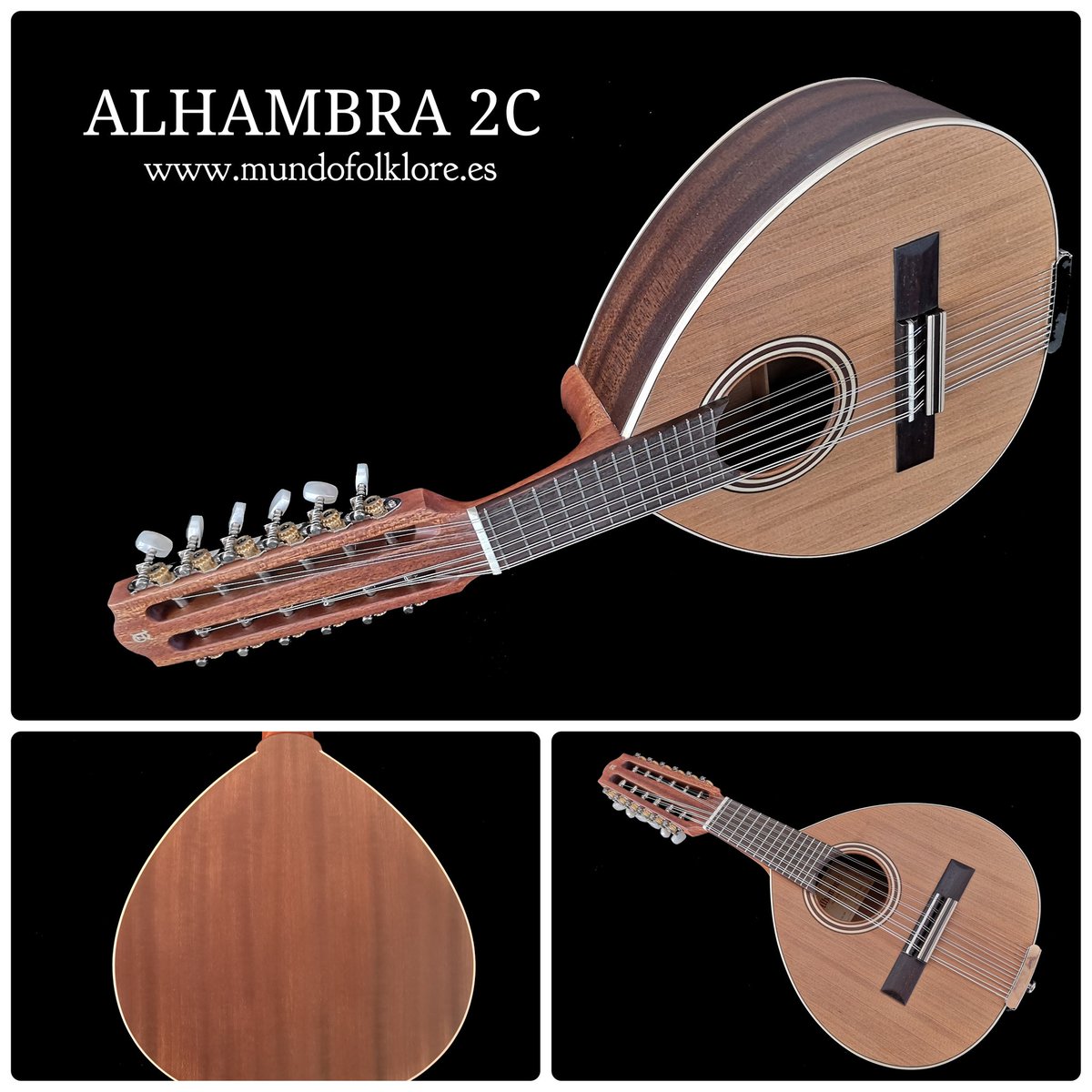 MundoFolklore's tweet photo. El éxito de la serie 2c de Alhambra no es casualidad! Su precio y prestaciones hace de ellos el punto de partida ideal para iniciarse en la práctica de los instrumentos de plectro: afinación, bien sonido, pulsación cómoda y suave y bonita estética con su acabado mate open Pore. https://t.co/Dehl2J42LH