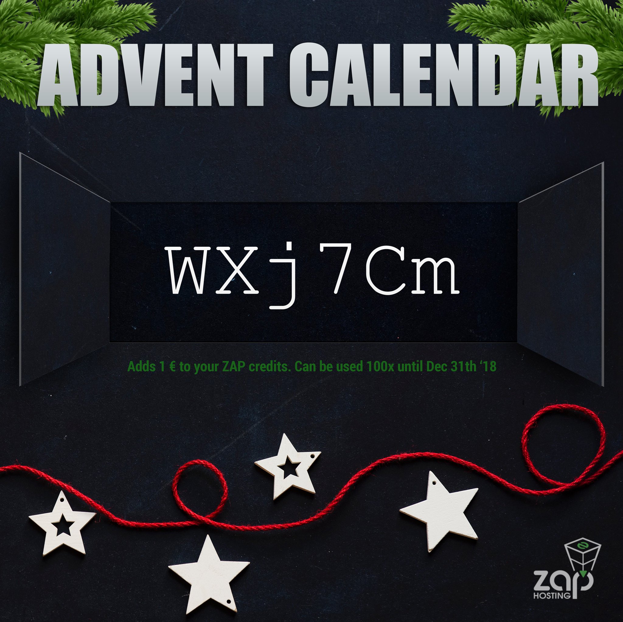 Zap Hosting Adventcalendar December 21st Grab Your Zap Credit We Can Already Smell Cookies Have A Wonderful Xmas Time Your Zap Hosting Team T Co Wcxoyivory