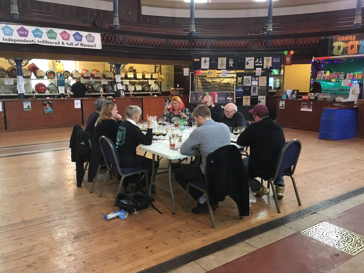 pigsearcamra's tweet photo. This morning we hosted the South Eastern region champion beer of Britain competition for strong old ales and barley wines. Results to follow later! #pigsear2018 https://t.co/ePuR0S6hJe