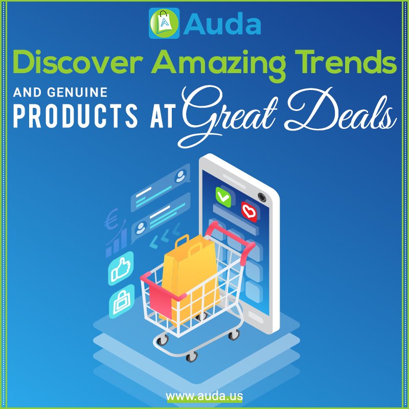 Auda_US's tweet photo. Auda, as a unique #onlinemarketplace in USA, invites you to browse through thousands of supreme-grade products, coming from the most recognized brands at the best possible prices. Explore our #trendiestcollection now. https://t.co/8KGg5qIPEG