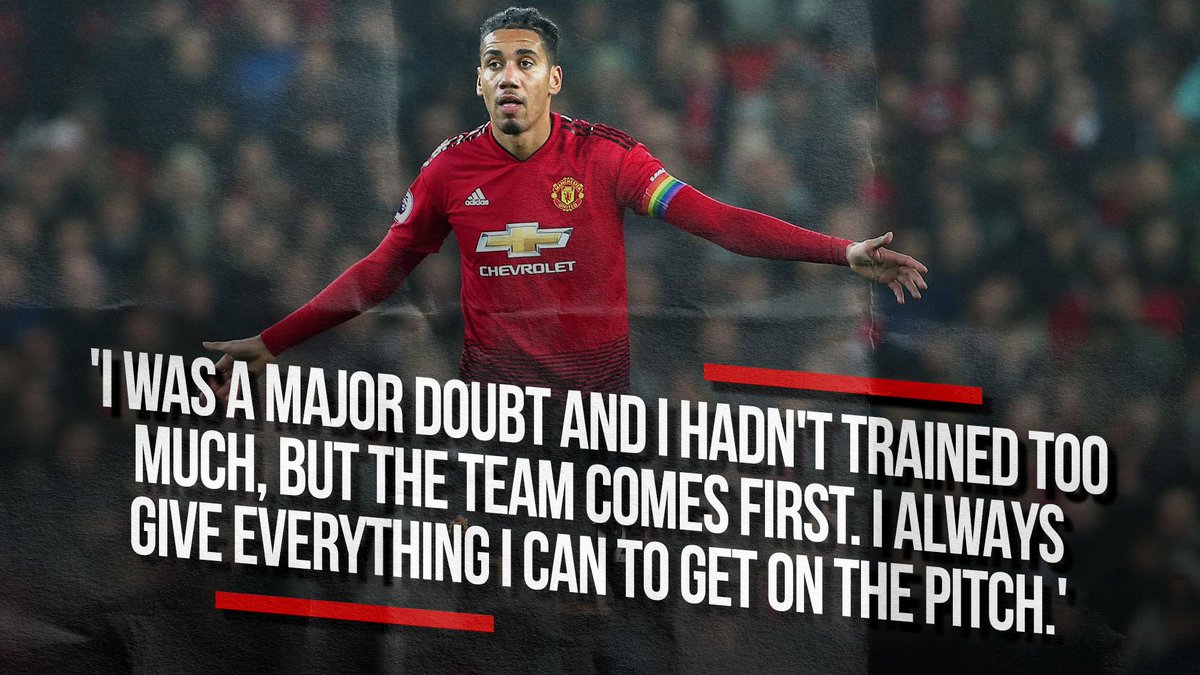 .@ChrisSmalling always gives his all. 👊 #MUFC