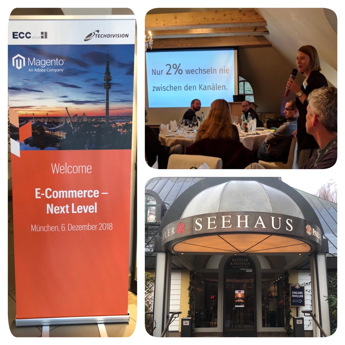 SAMertens's tweet photo. „Nur 2% der B2B-Beschaffer wechseln nie zwischen den Kanälen.“ Warum? Das zeige ich gerade beim letzten Stopp unserer B2B-Roadshow mit @magento und @TechDivision in München.... it‘s all about price, so viel sei verraten. @ECCKoeln #customercentricity https://t.co/VcbSRRqDOA