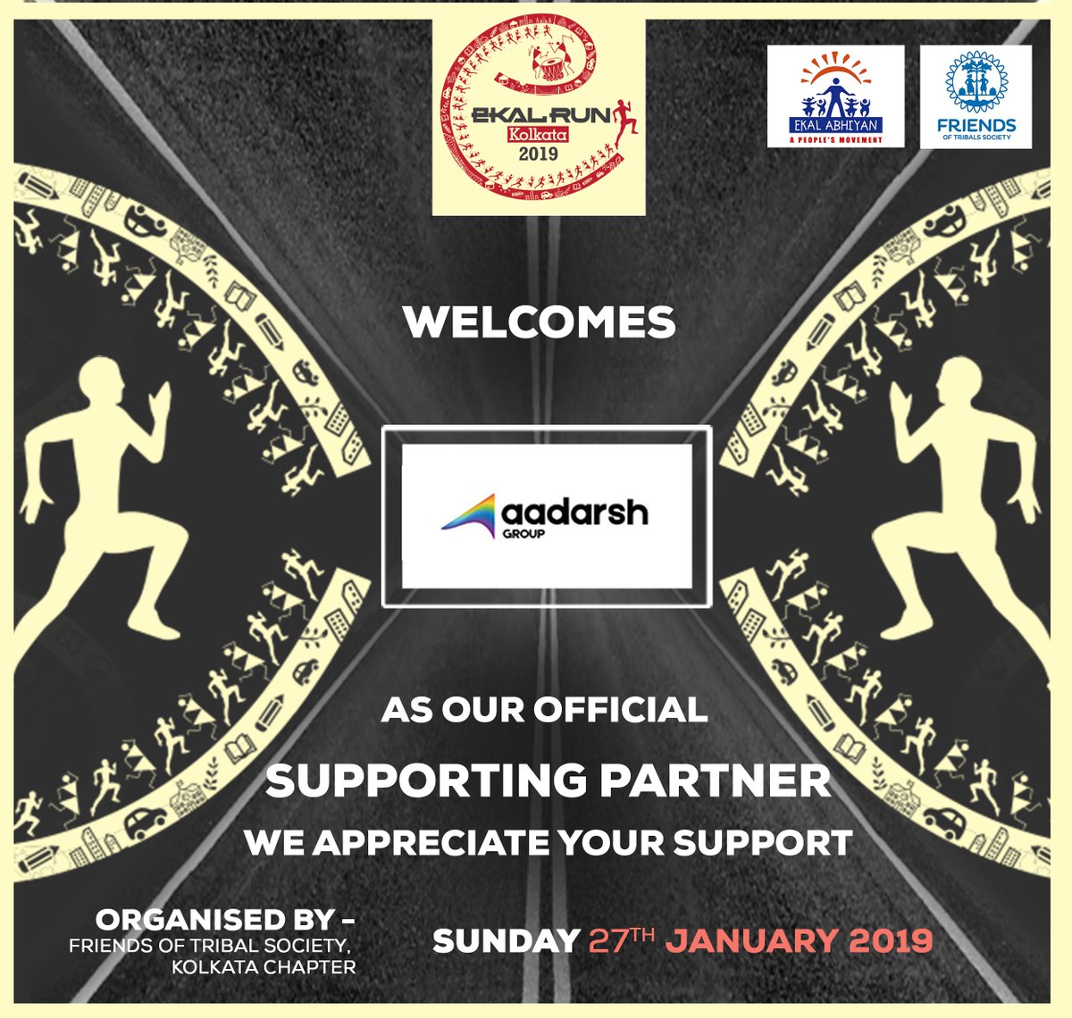ekalrun's tweet photo. Thank you aadarsh group for being our Supporting Partner
We appreciate and acknowledge your support for #EkalRun2019
#EkalRunKolkata2019 #kolkatarun2019 #EkalHalfMarathon #HalfMarathon2019 #SupportingPartner #runpartner #kolkata #cityofjoy #CSR #education https://t.co/W4dGkeQlsN