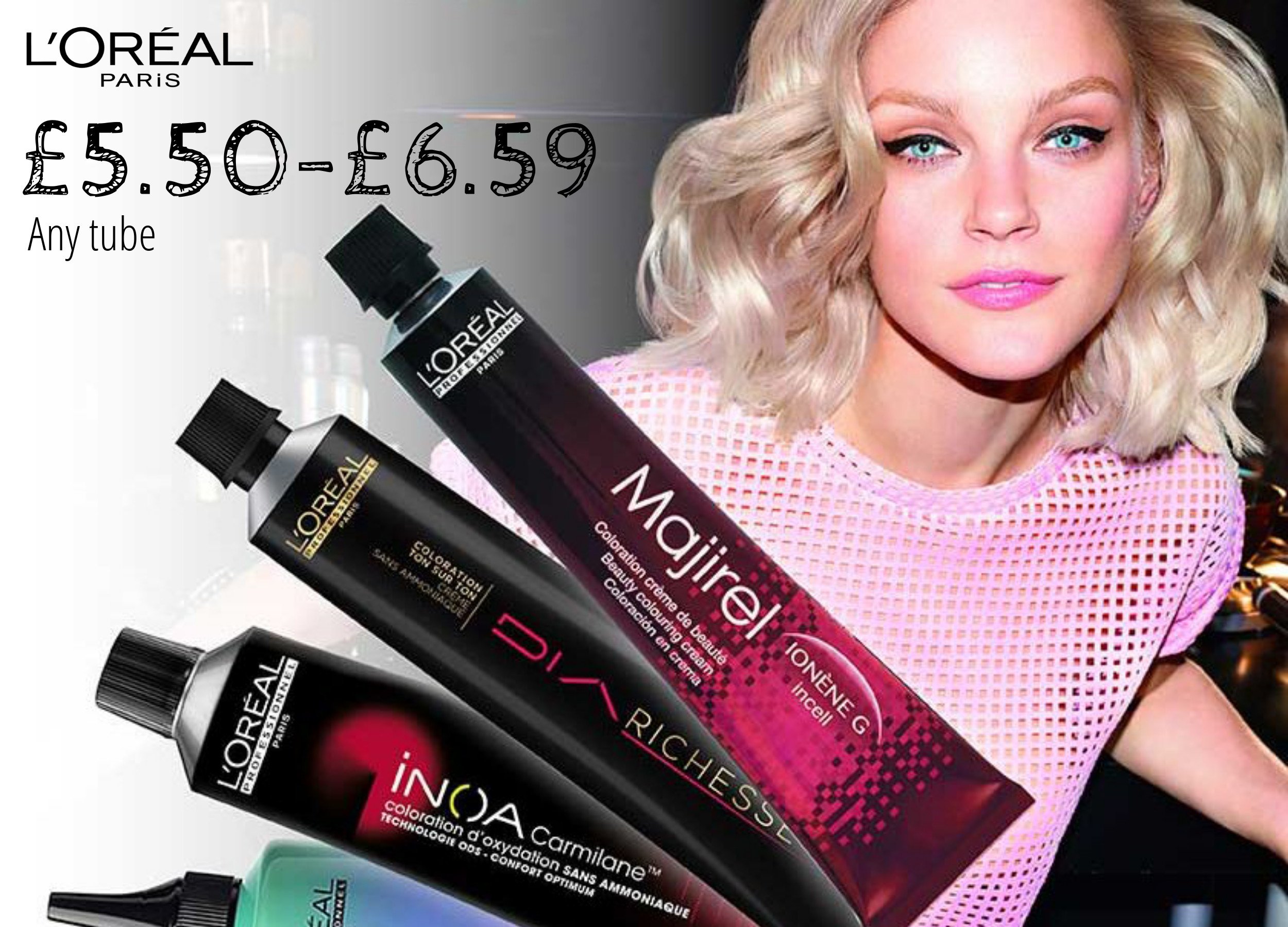 Handvol Imperial Inwoner Hermossa on Twitter: "L'Oreal Majirel, Dia, Inoa all the shades available  to purchase at: https://t.co/2ZxiW0nZx3. Prices vary between £5.50 - £6.59.  Add them to your basket today! #majirel #dialight #inoa #richesse #hermossa