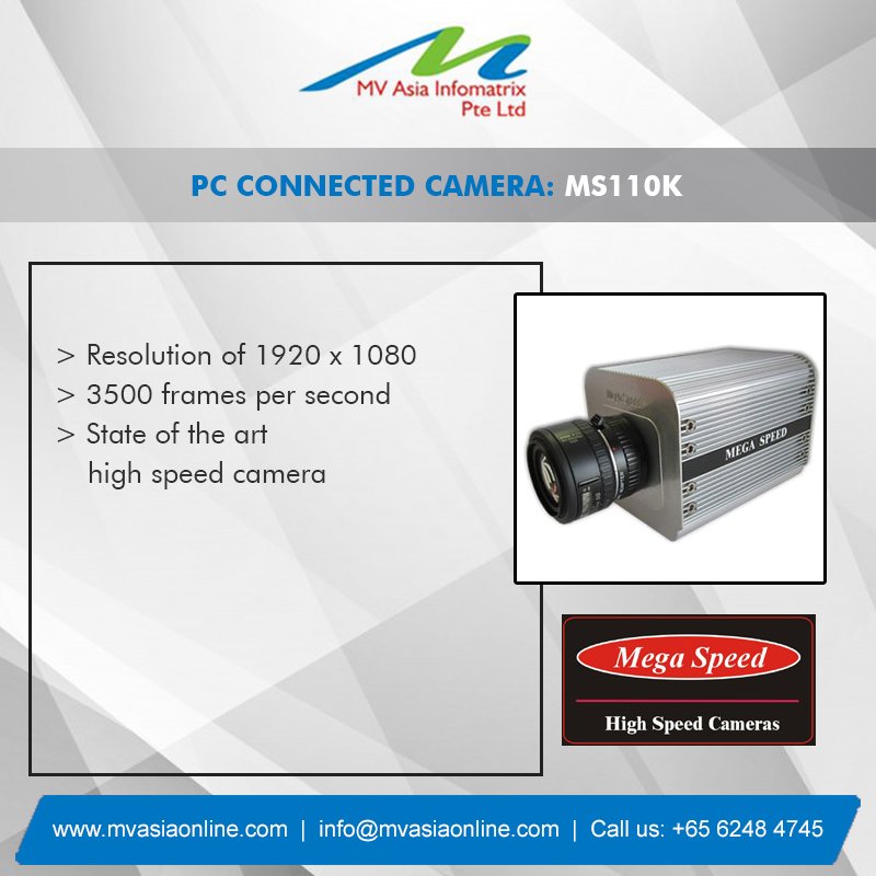 mvasiasingapore's tweet image. #MegaSpeed #Highspeed #Cameras #MVRPL
PC CONNECTED: MS110K
&amp;gt;Resolution Of 1920 x 1080
&amp;gt;3500 Frames per second.
&amp;gt;State Of The Art High Speed Camera
Know More - ow.ly/jjuO30mT036