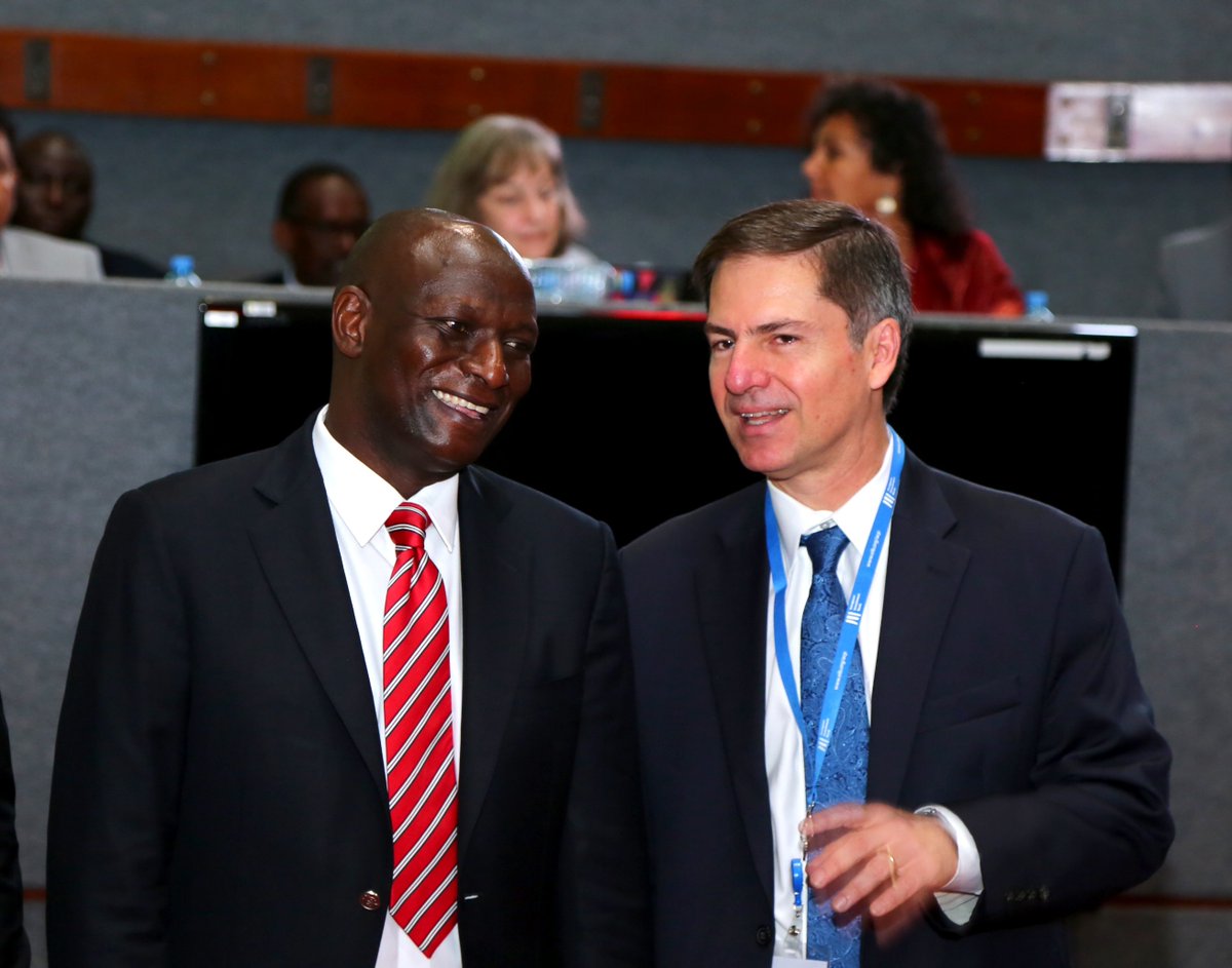 ketercharles's tweet photo. Glad to preside  over the launch joined by Mr. Lucio Monari, Director, Energy Global Practice, @WorldBankKenya  and Mr. Adnan Amin, Director General, @IRENA #Electricity4AllKE https://t.co/EMr9VB1DSt
