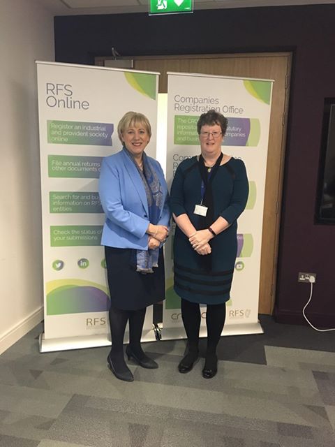 cro_ie's tweet photo. @EnterInnov @ersl We were delighted to have @HHumphreysFG at today's launch of RFS Online, a new online portal for the Registry of Friendly Societies https://t.co/miXHlhtgb8