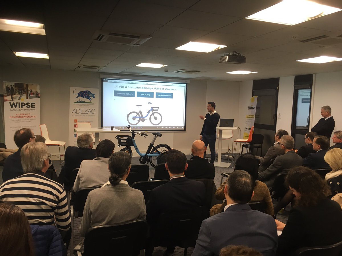 IgorTVillejust's tweet photo. Ce café-Rencontre de l'@Adezac91 à @WIPSEntreprises est aussi l'occasion de présenter la solution de #mobilité #innovante avec le service de #vélo-partage électrique @zoov_official qui commence à se déployer sur le territoire @ComParisSaclay Et c'est une conception #MadeinFrance! https://t.co/Q8jorFQpmp