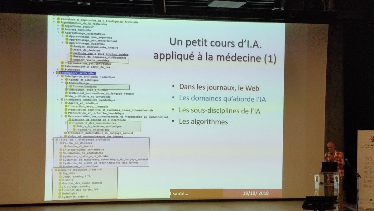 GFaghe's tweet photo. Jean Charlet du #LIMICS (@Inserm @APHP) introduit la journée "IA pour l'Homme et sa Santé", avec une vue d'ensemble de l'#IA et la #esanté. https://t.co/gDD6UI9Akd