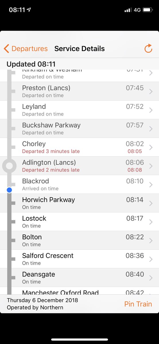 SimonCulshaw's tweet photo. @northernassist the 0806 from Adlington to Manchester didn’t stop this morning! It flew through the station... No cancellation, No announcement #abysmal #NorthernFail .@AndyBurnhamGM https://t.co/KGWOd6ncrY