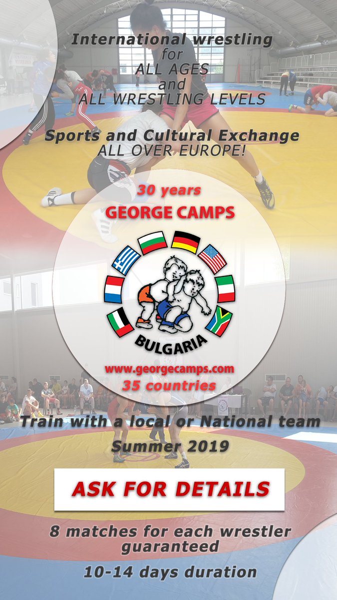 2019 is coming.! Are you ready for wrestling  &amp; cultural exchange in Europe?
For  Contact: gst@georgecamps.com
#wrestling