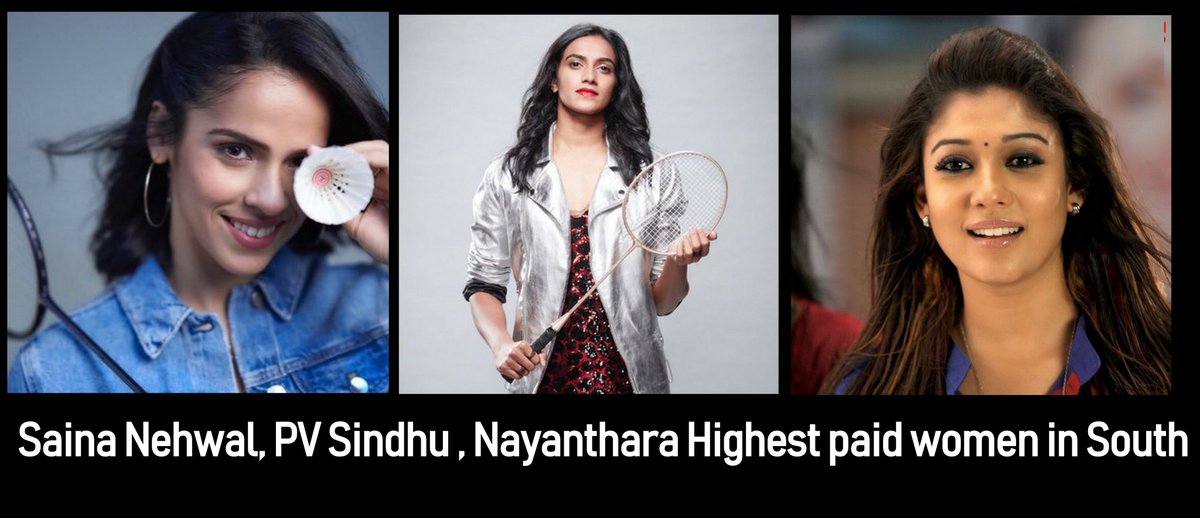 radiocityindia's tweet photo. #RadioCityChennai #womenpower #forbes2018 @NayantharaU  @NSaina  @Pvsindhu1 https://t.co/43P4hePjq6