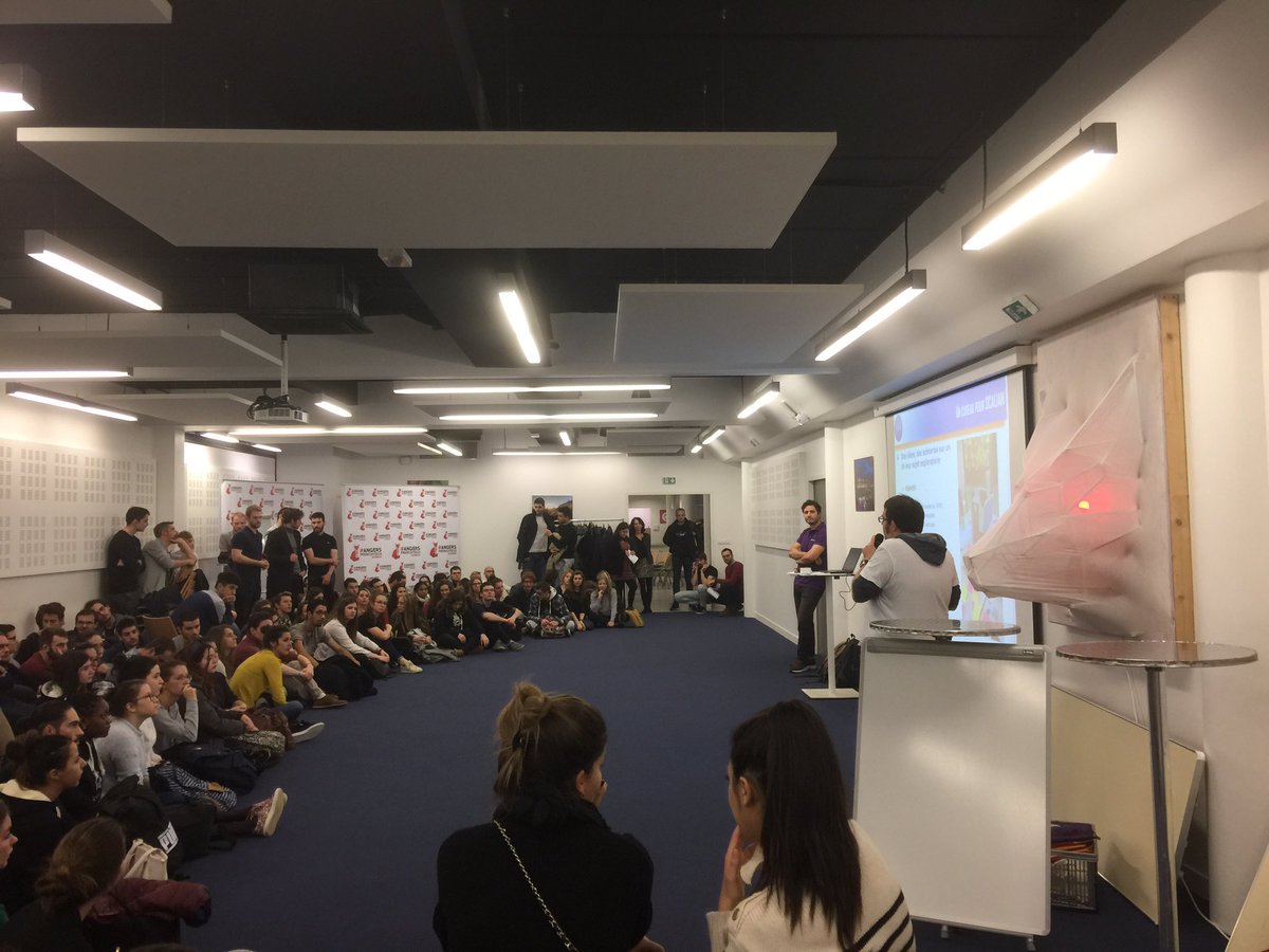 Polytech_Angers's tweet photo. La #WiseFactory accueille l’@ISTIA_Angers et @ScalianGroup pour une grande journée de #créativité autour de #Ville et #santé #150cerveauxquitravaillent https://t.co/h2Oz9jfqxq