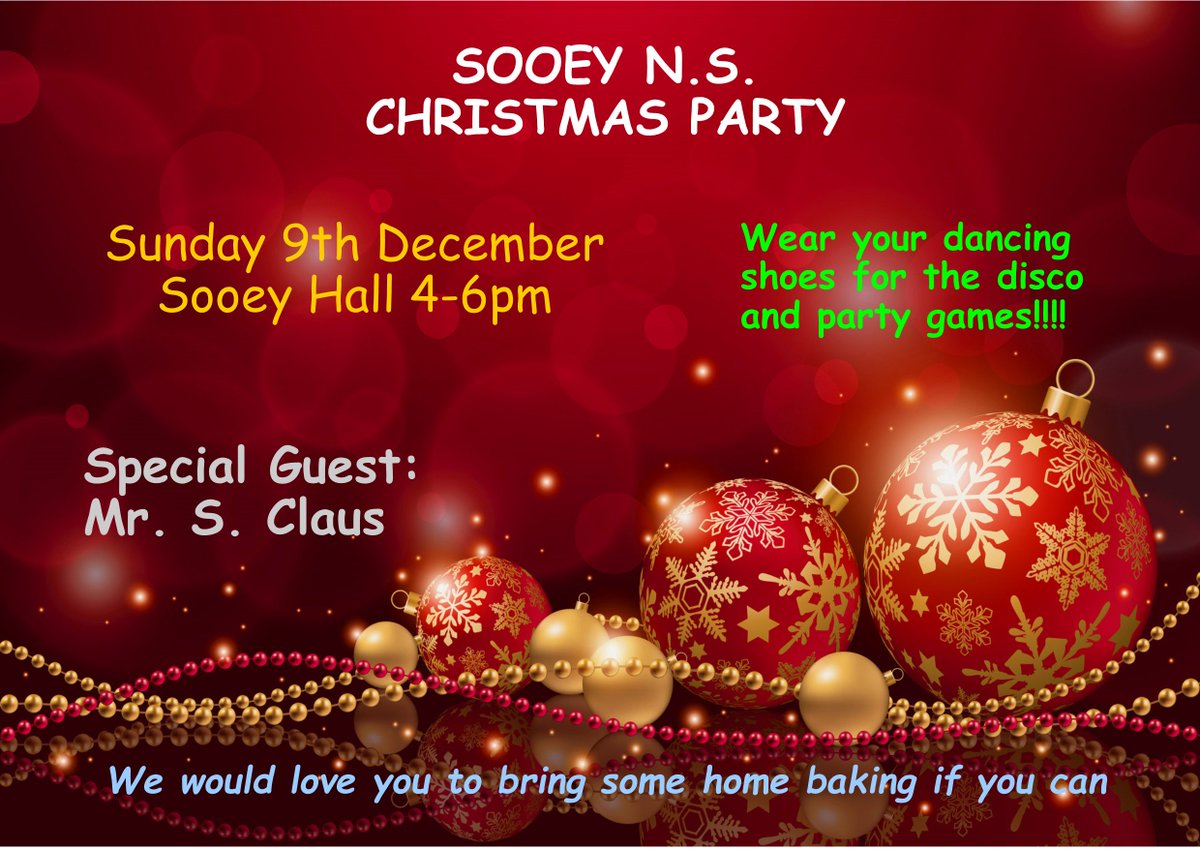 sooeyns's tweet photo. Christmas party in Sooey Hall this coming Sunday! Special guest appearance on the day! https://t.co/9IvlE2cW1n