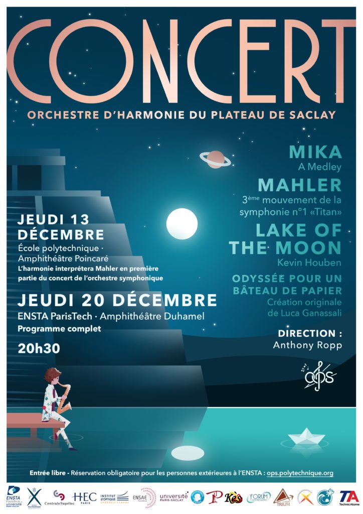 Orch_PlatSaclay's tweet photo. Égayez vos jeudis de décembre de musique avec notre série de concerts hivernaux :

- le 6 : symphonique @centralesupelec 
- le 13 : tous @Polytechnique 
- le 20 : harmonie @ENSTAParisTech

🎶 Aux programmes : Sibelius, Dvořák, Mahler, Houben et Mika 🎶

https://t.co/f1qT8fQyGm https://t.co/aawLIXedCK
