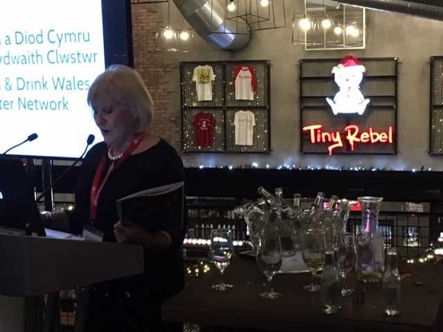 Launch of <a href="/FoodDrinkWales/">Food and Drink Wales</a> new Drinks Sector Strategy by  Dr. Norma Barry of <a href="/FoodDrinkWIB/">Food & Drink Wales Industry Board</a>  Successful evening hosted at <a href="/tinyrebelbrewco/">Tiny Rebel</a> <a href="/FoodInnovWales/">Food Innovation Wales</a>