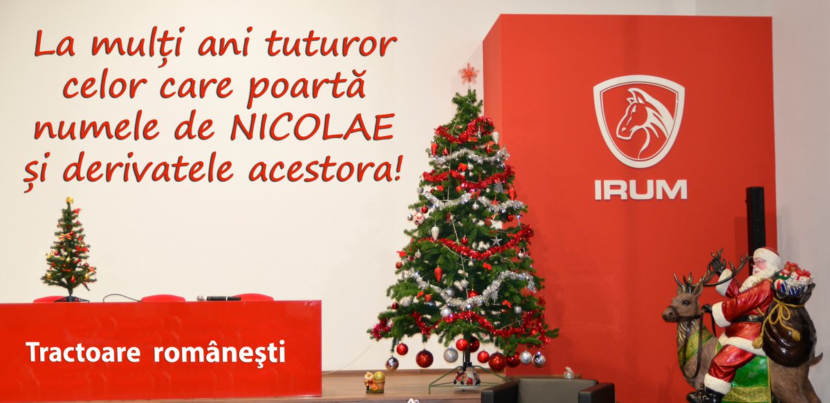 IRUMreghin's tweet photo. La mulți ani tuturor celor care poartă numele de NICOLAE
și derivatele acestora!
#irum #reghin #fabrica #produsromanesc #tractor #tractoareromaesti #tractoaragricol #tagro #tractorforestier #taf690PE #romania #agricultura #new #romanian #farm #agriculture #forestry #skidder https://t.co/BoitITuIiG