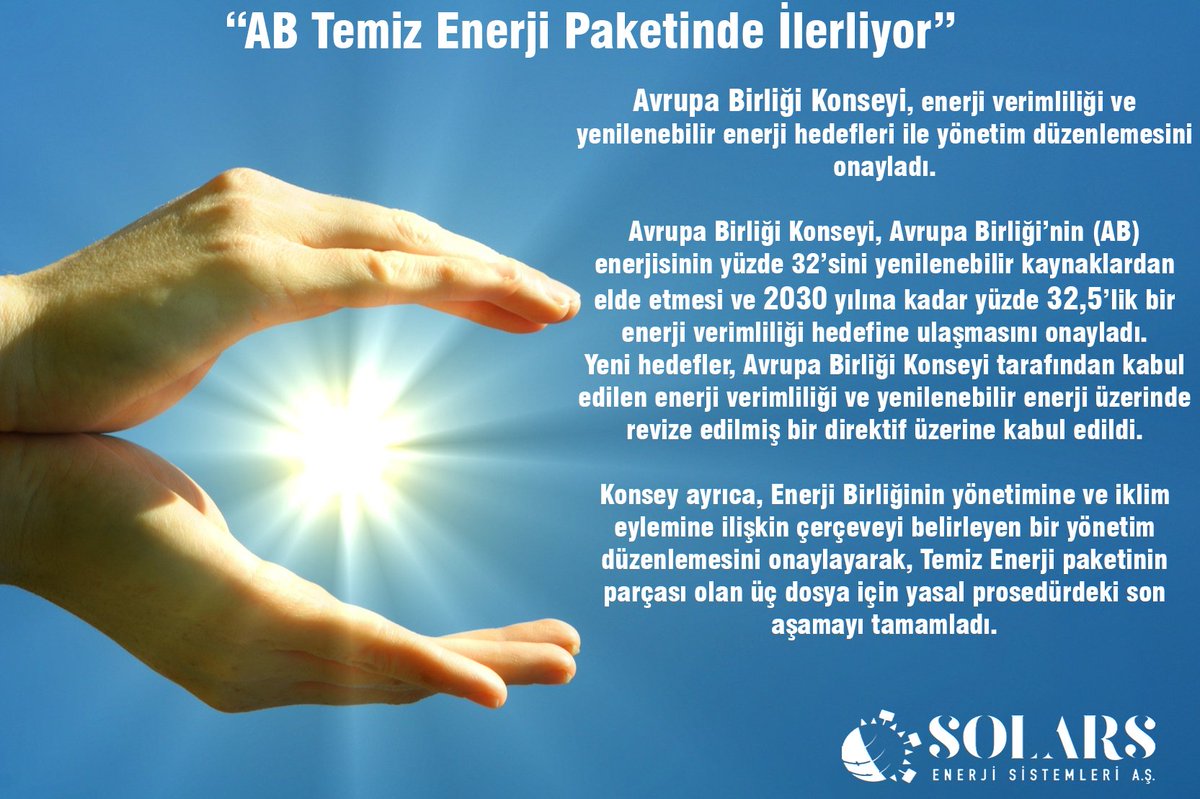 “AB Temiz Enerji Paketinde İlerliyor”