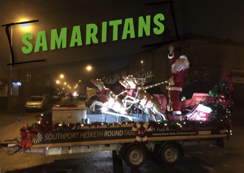 Night 4 coming up....  Live Santa tracker posted from 6:30pm! 👀🎅

Tonight we are joined by volunteers from the Southport branch if the <a href="/samaritans/">Samaritans</a> they are self-funded and need your support to continue the great work they do!

see you later....