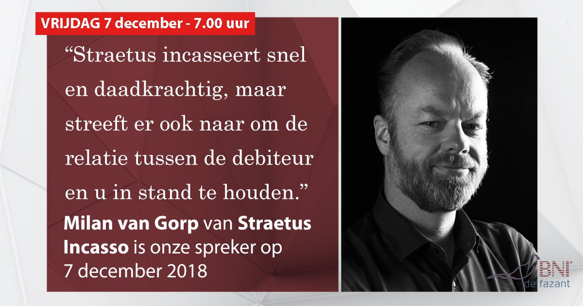 bnifazant's tweet photo. Krijg je nog veel geld van niet betalende klanten? Kom dan morgenochtend tijdens ons netwerkontbijt eens kennismaken met onze spreker, Milan van Gorp. Geef je op: https://t.co/QODueVgmTr https://t.co/0jCN3c1JXA