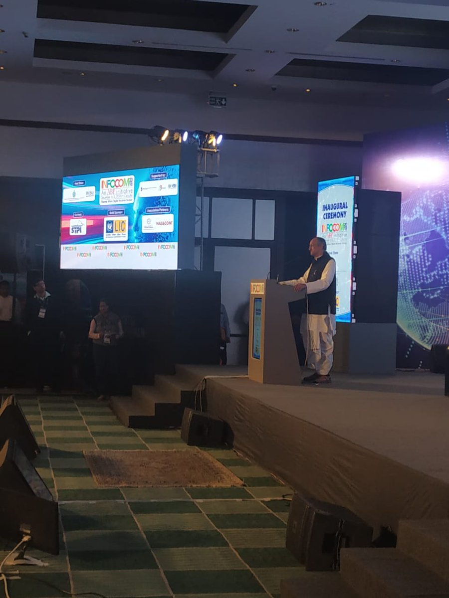 infocomconnect's tweet image. &quot;You cannot ingest data &amp;amp; create a model.&quot;
Dr Amit Mitra, Hon&apos;able Minister of IT &amp;amp; Electronics, Finance, Industry, Commerce &amp;amp; Enterprises and MSME &amp;amp; Textiles Departments, Govt. of West Bengal sharing great insights at #INFOCOMCal2018 #DigitalMeetsHuman