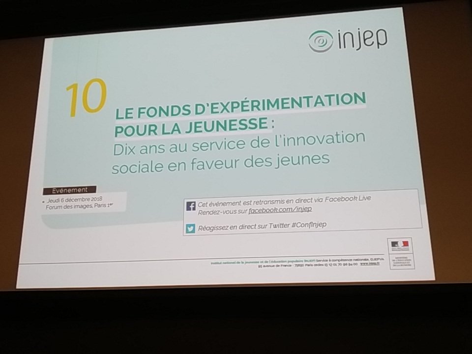 a_becquet's tweet photo. #confInjep @energie_jeunes honorée de pouvoir présenter la mesure d'impact et reconnaissante du soutien apporté par le FEJ ;-) https://t.co/tX7BxUcvqL