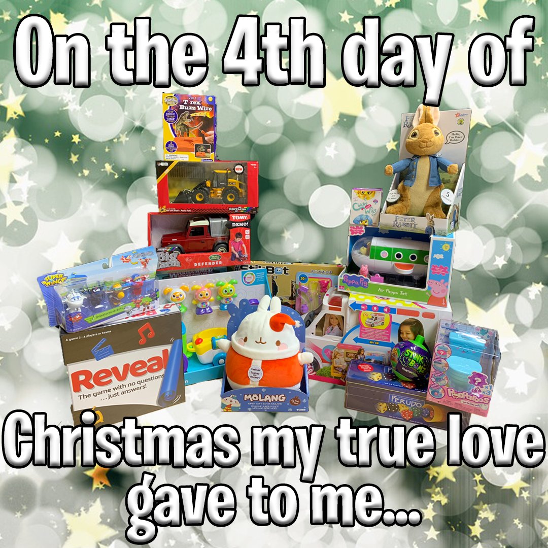 On the fourth day of Christmas my true love gave to me...
#FOLLOW #RT and comment with the answer to #WIN!
Closes 3pm today. UK and ROI only. 1 lucky winner chosen at random.