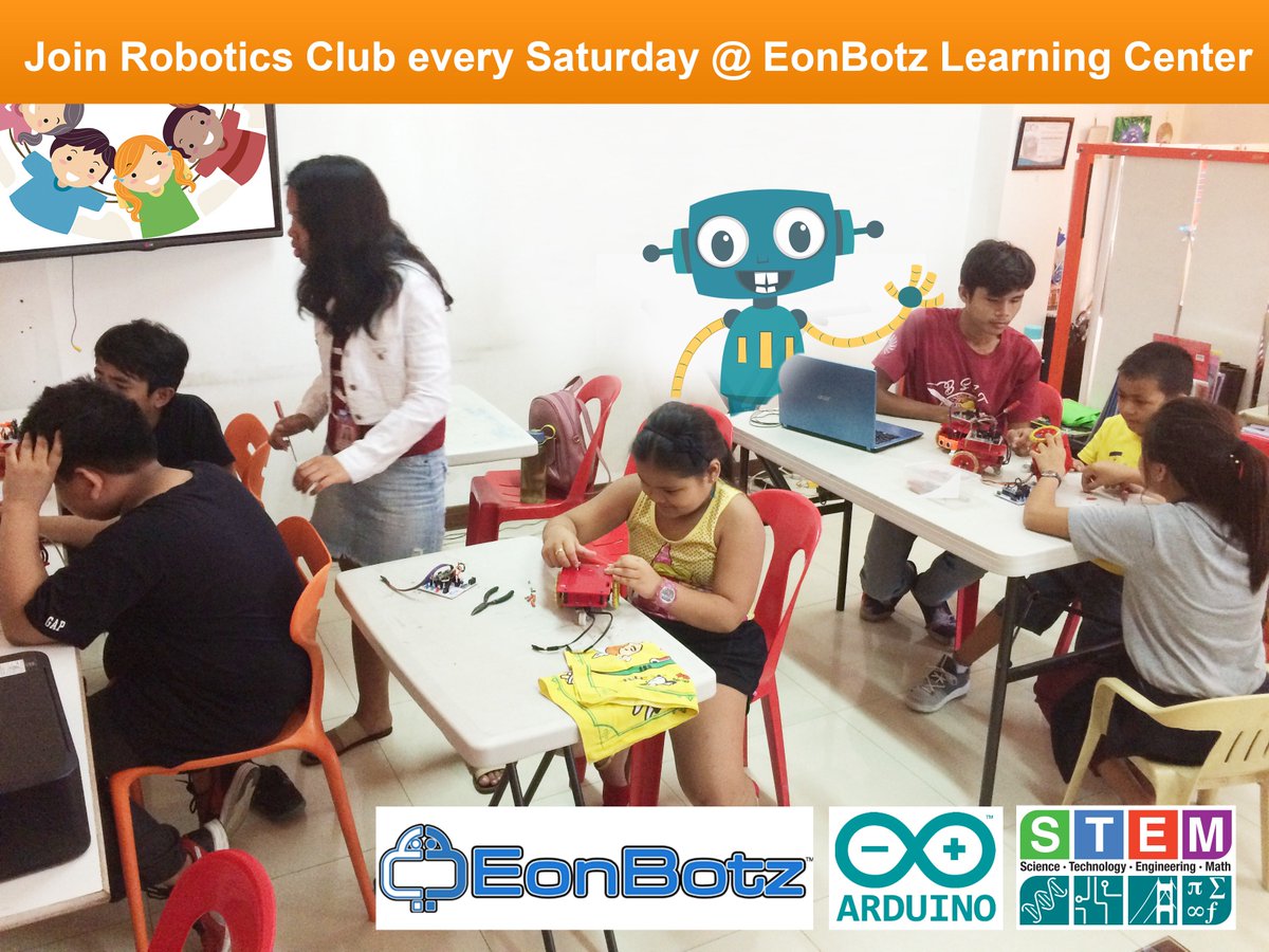EonBotz's tweet image. Learn Robotics from us! Join this December 2018 and enjoy 10% OFF for 2 months in your monthly subscription.

FREE USE OF KITS , 100% Safe for your kids

No need to buy those expensive Robotic Kits..

Contact us for reservation 09987933416 / 340 1595 #eonbotz #homeschools