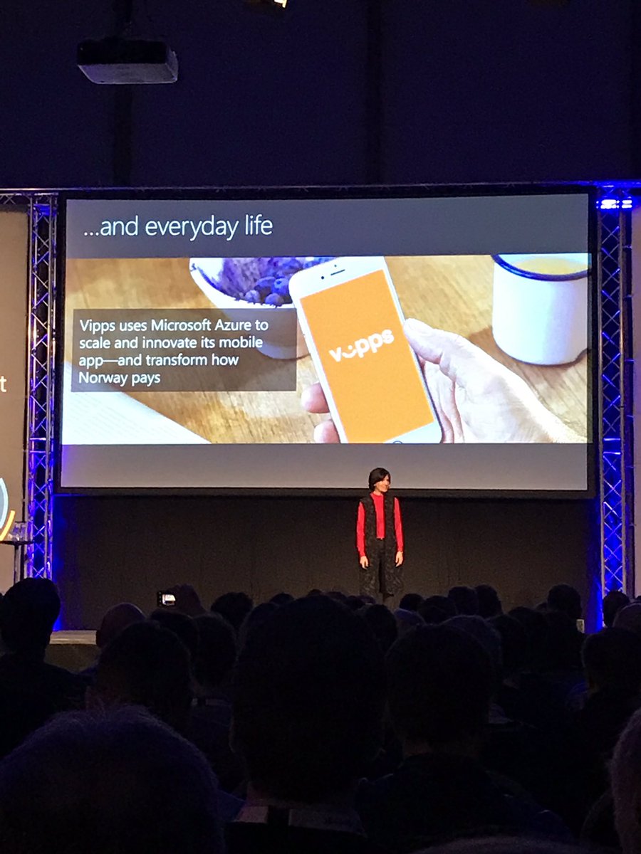ehrnst's tweet image. #MSTechSummit kicks off with @KLeinMath1 how is Norway continue to grow our BNP. #Vipps is one concrete example