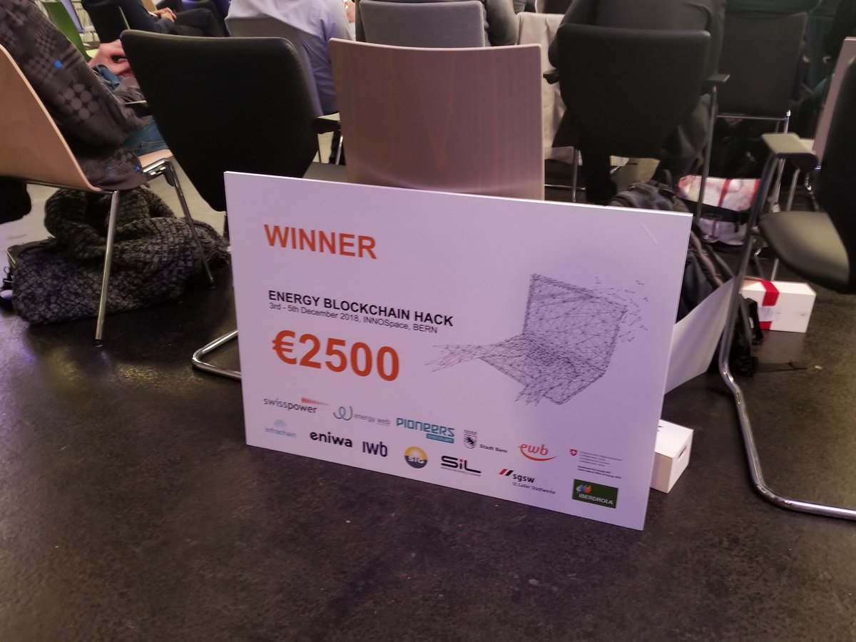 papersDev's tweet image. The Papers &amp;amp; @AirGap_it team was part of the first Swiss #energyblockchainhack and was able to win not only the challenge by @Swisspower_CH but also the whole hackathon 🙌 Thanks also to @energywebx @ewbBern @Pioneers @Bern_Stadt @infrachain_ch @BFEenergeia @innoarchitects &amp;amp; more