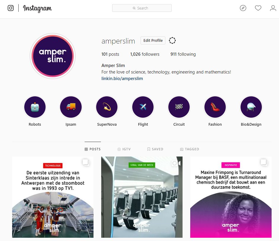 AmperSlim's tweet photo. Meer dan 1000 volgers! Blijf niet achter en volg Amper Slim op Instagram: https://t.co/rTDYvrTXR0
zie en volg mee hoe we jongeren inspireren om #STEM als optie voor hun toekomst te beschouwen https://t.co/n1nbqDEaUr
