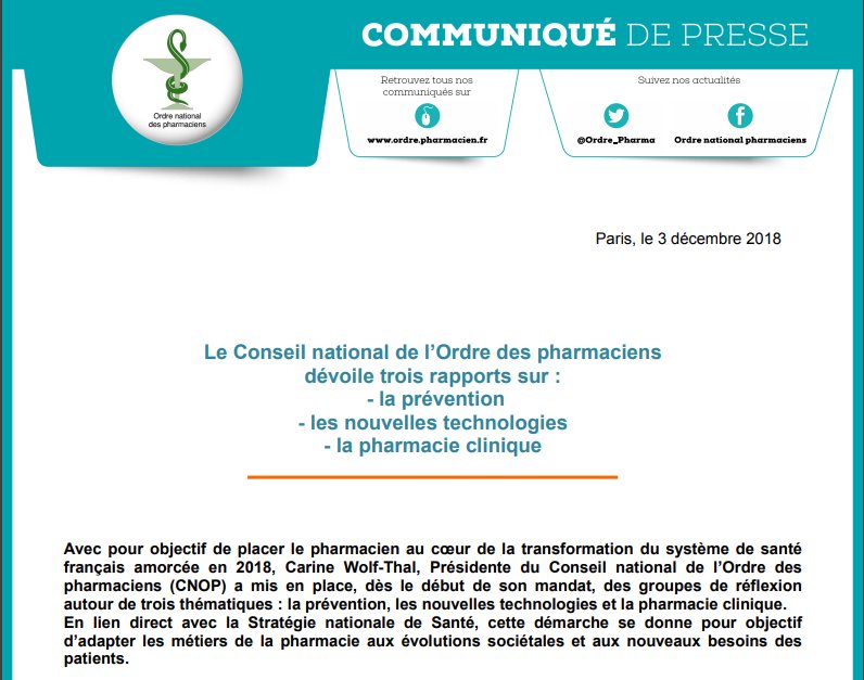 Ordre national des pharmaciens tweet media