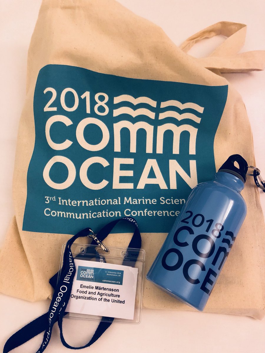emelie_FAO's tweet photo. Big thanks to @CommOceanConf for a well-organized conference #CommOCEAN2018 - the event provided a great opportunity to learn more about #marine #science #communication and meet likeminded people in the field. I left #Southampton with a big smile this morning! 🌊 https://t.co/BOOOCJRpuO