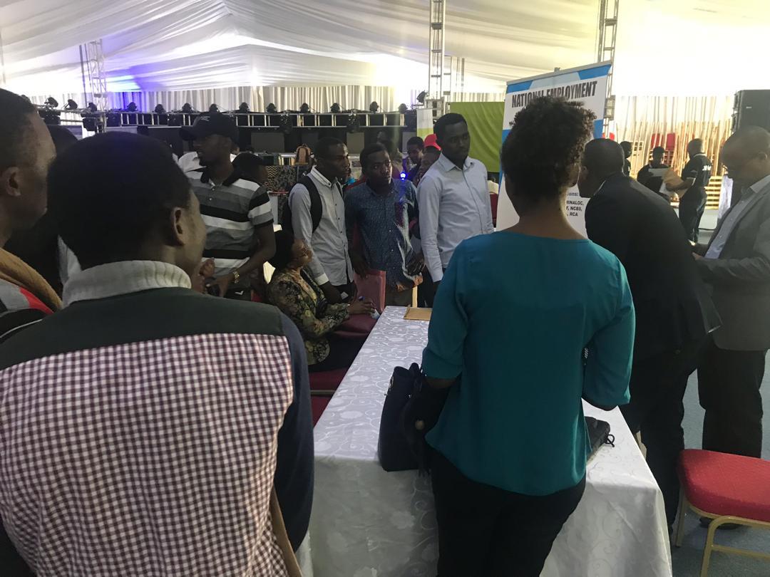 RwandaLabour's tweet image. Hon. Minister @FRwanyindo has officially opened the 6th edition of #KigaliJobNet organised by @CityofKigali through its @Employmentcentr in partnership with @RwandaLabour and @DOTRwanda. The Event is taking place at KCEV (former Camp Kigali) today. @RDBrwanda #RwoT