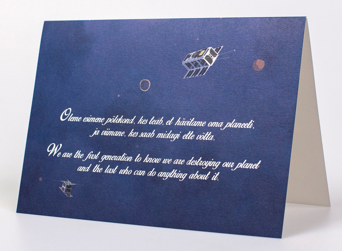KerstiKaljulaid's tweet photo. This year my Christmas card carries the message "we are the first generation to know we are destroying our planet and the last who can do anything about it". Thank you to all who have gathered at #COP24 right now to discuss how to help our environment https://t.co/aw1MaadX3G