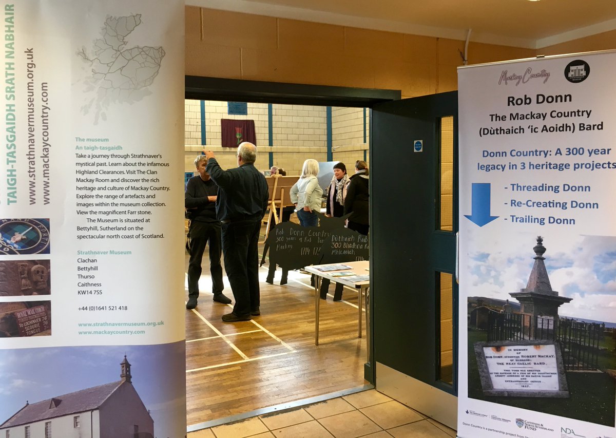 Don't miss the #RobDonn exhibition which opens today in Kinlochbervie! #StrathnaverMuseum #Gaelic #Poet