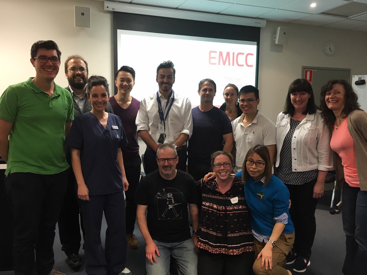 emiccANZ's tweet photo. Happy faces at the 4th Effective Management of Intensive Care Crises course. What a fabulous group of participants! #patientsafety #crm #humanfactors @drckarcher @RMHICU @WellingtonICU https://t.co/cdHpdMsNas