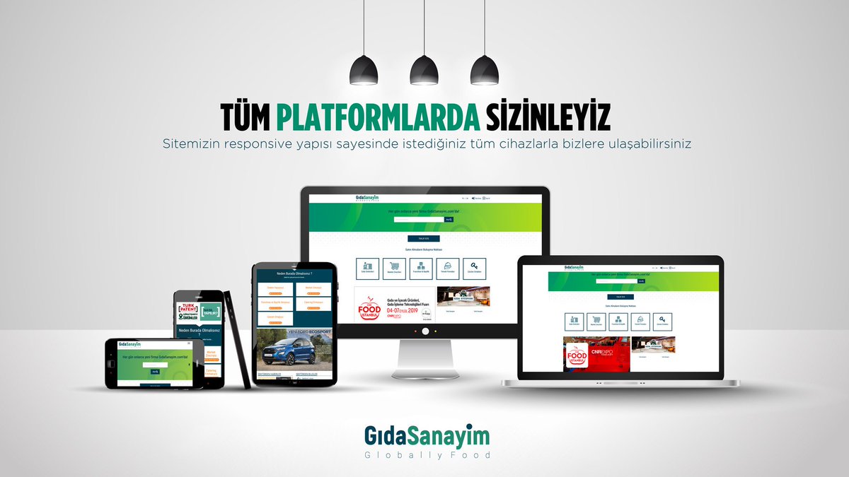 Gidasanayim.com'a ulaşmak çok kolay..
Tüm cihazlara uygun yapısıyla her platformda sizlerleyiz..

#gidasanayim #dünyaninenbuyukgidapazari #responsivedesign #gidastudyom