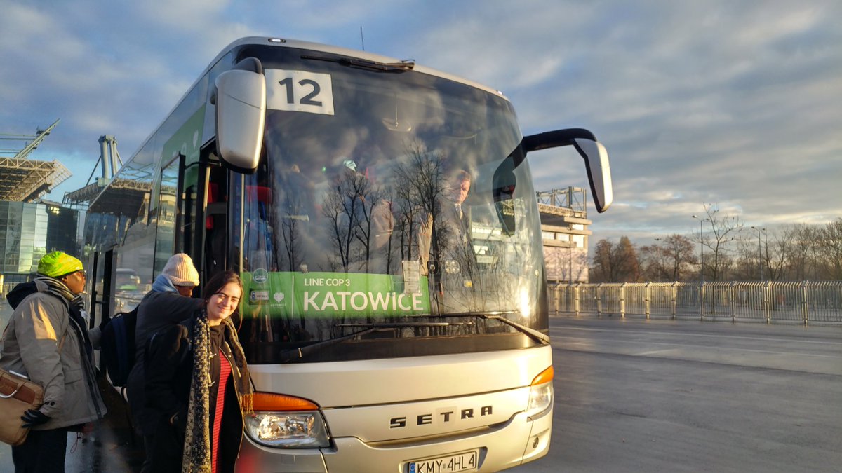 ens_cop's tweet photo. Special public transports, with high frequence and sometimes WiFi at #COP24 , but not sure this will reduce the ecological cost of this conference... https://t.co/Y6qpONXplN